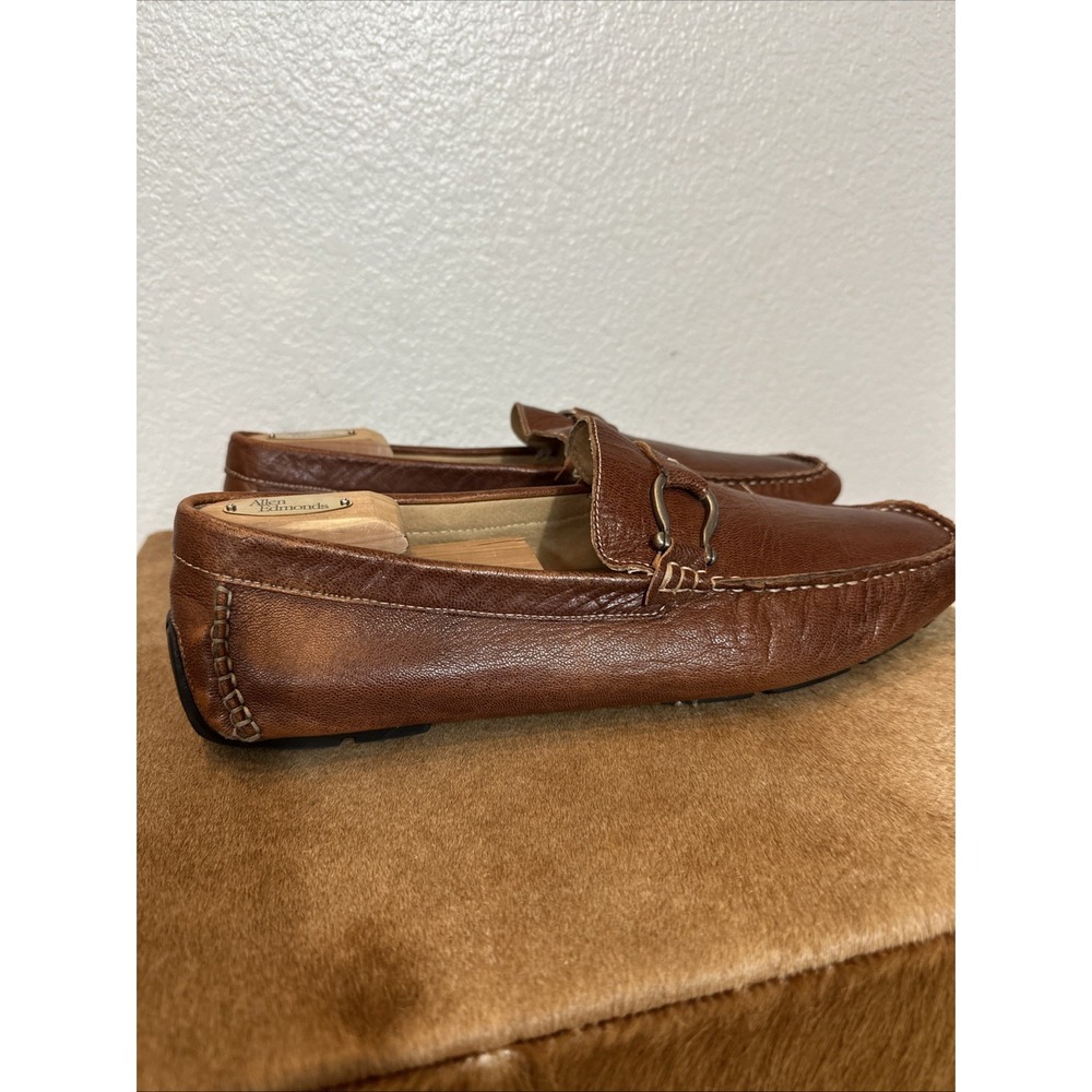 Bacco Bucci Italian Made Driving Loafers Gray Leather Men's Size‎ 13